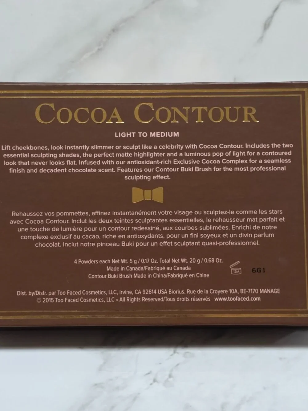 Too Faced COCOA CONTOUR LIGHT TO MEDIUM Face Contouring and Highlighting Kit